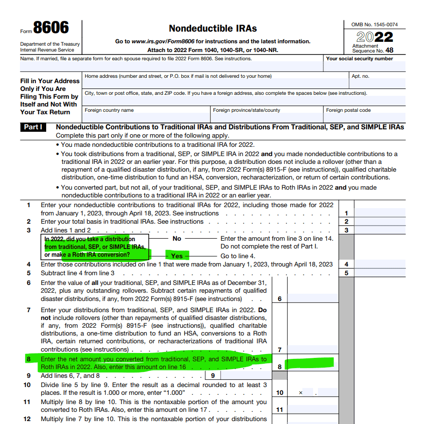 How to Report the Conversion of NonDeductible IRA Funds to a Roth IRA
